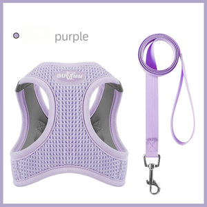 New dog leash vest-style pet chest strap to prevent breaking free cat leash