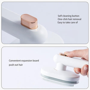 Cat Brush with Release Button,Dog Brush,Cat Brush Dog Brush for Shedding Grooming, Cat Brushes for Indoor Cats, Dog Grooming Brush Pet Brush for Semi-Short to Semi-Long Hair