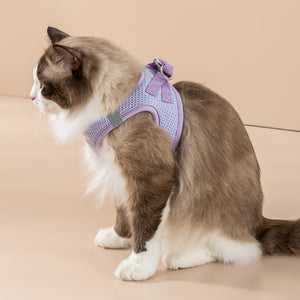 Cat Vest Reflective Leash for Large Harnesses Strong Multicolored Leash Long Belt Soft Handle