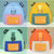 New leash vest-style pet self-backpack cartoon dog schoolbag outdoor dog small schoolbag pet supplies