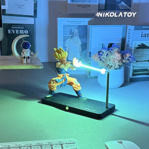 “Kame Pai Qigong Wave” Levitation Night Light Dragon Ball Goku Office Wooden Anime Surroundings Birthday Gift for Boys Girls Friends Creative Ornament