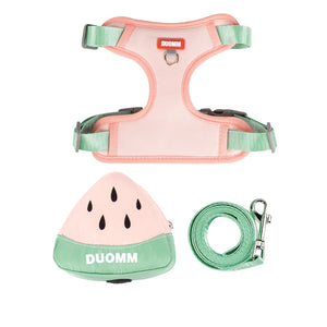 New dog leash vest with backpack seat belt, breathable mesh pedal vest, reflective soft padded seat belt