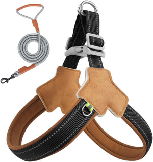 New dog chest and back small and medium-sized dog leash pet corgi bia bear leash outdoor reflective dog walking leash