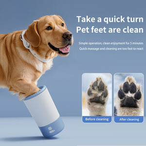 Pet electric foot cup puppy bathing artifact pet cleaning beauty tools cat and dog supplies dog foot cup
