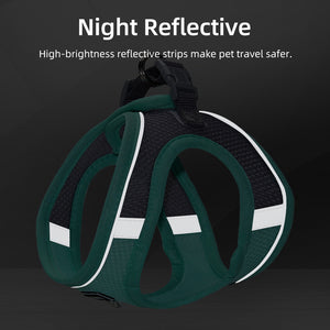 New cat and dog leash light and breathable reflective pet chest strap Bichon anti-breaking dog leash cat leash