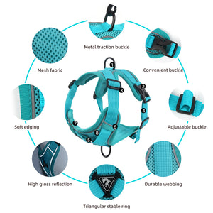 New dog leash vest-style chest strap reflective breathable cat walking leash dog leash pet leash