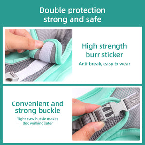 New cat and dog leash light and breathable reflective pet chest strap Bichon anti-breaking dog leash cat leash