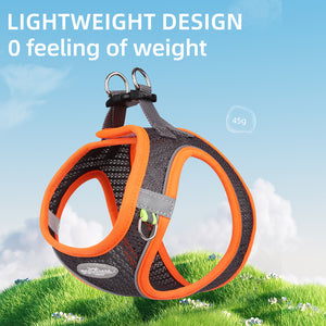 New style cat and dog leash vest dog chest strap breathable mesh leash dog walking leash pet chest strap