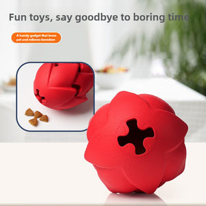 Hidden food teething dragon fruit dog toys interactive self-improvement boredom pet toys bite not broken rubber dog toys