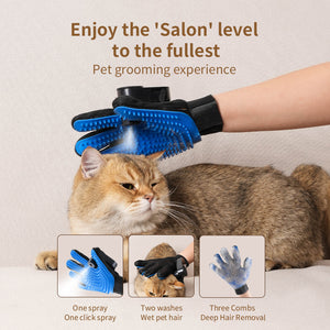 Cat & Dog Grooming Gloves for Shedding - Efficient Deshedding Pet Grooming Free gloves are essential for cats and dogs to take a bath and clean