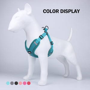 Pet leash dog outdoor chest strap Fight Corgi walks dog leash out to prevent breaking away from reflective dog chest back