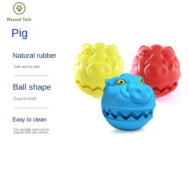 Hot Selling Cute Realistic Pig Pet Chew-Resistant Training Puppy Toy Jumping Ball
