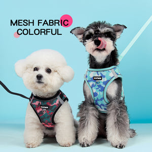 Dog leash new vest-style pet Bichon Bear Teddy reflective breathable dog leash small dog chest strap