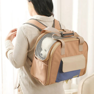 Pet Carrier Backpack Bag for Small Dogs Cats Puppy Kitty Transparent Expandable Breathable Walking Outdoor Travel Products Items