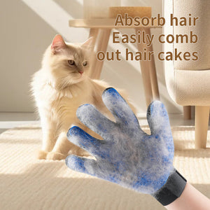 Cat & Dog Grooming Gloves for Shedding - Efficient Deshedding Pet Grooming Free gloves are essential for cats and dogs to take a bath and clean