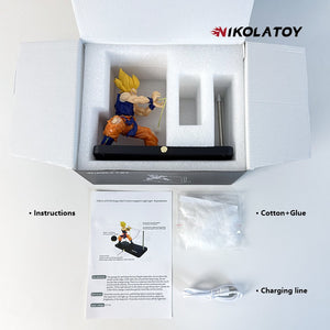 “Kame Pai Qigong Wave” Levitation Night Light Dragon Ball Goku Office Wooden Anime Surroundings Birthday Gift for Boys Girls Friends Creative Ornament
