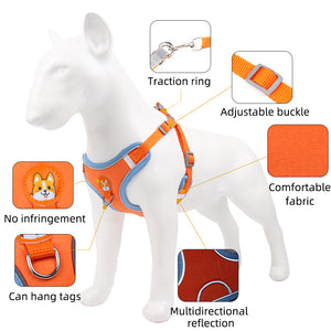 New pet chest strap vest dog strap small dog strap reflective dog traction rope