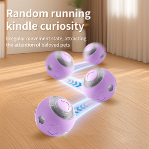 Pet toy ball | grinding-resistant automatic bounce ball | Colorful LED lighting + intelligent interaction | Universal anti-boring artifact for cats and dogs