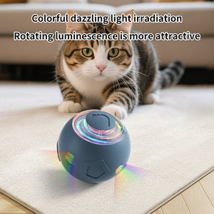 Pet toy ball | grinding-resistant automatic bounce ball | Colorful LED lighting + intelligent interaction | Universal anti-boring artifact for cats and dogs