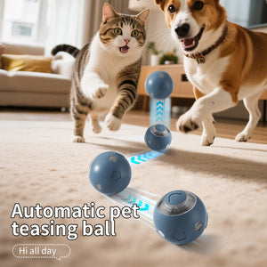 Pet toy ball | grinding-resistant automatic bounce ball | Colorful LED lighting + intelligent interaction | Universal anti-boring artifact for cats and dogs