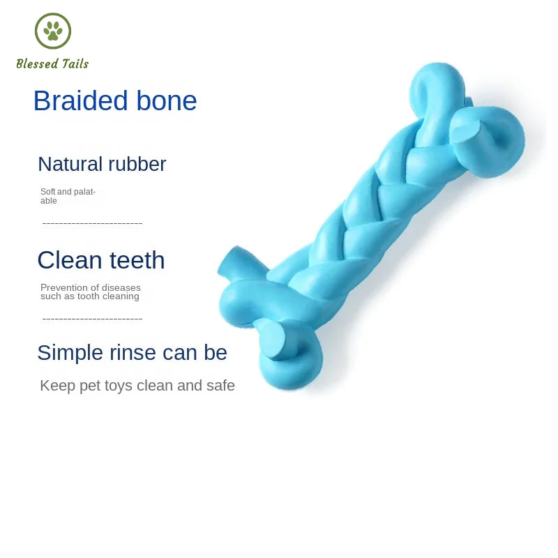 Chewable Teething Hot Sale Indestructible Realistic Bone Dog Natural Rubber Pet Toy
