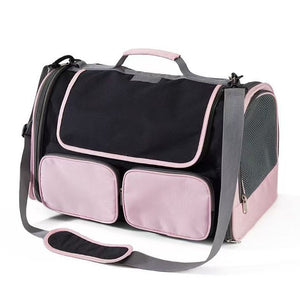 Foldable Portable Pet Carrier Bag, Breathable Car Travel Handheld Cat Carrier Bag for Small Dogs & Cats Pet Supplies