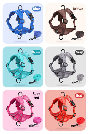 New dog leash vest-style chest strap reflective breathable cat walking leash dog leash pet leash