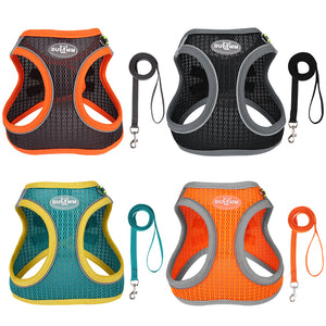 New style cat and dog leash vest dog chest strap breathable mesh leash dog walking leash pet chest strap