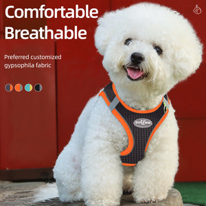 New style cat and dog leash vest dog chest strap breathable mesh leash dog walking leash pet chest strap