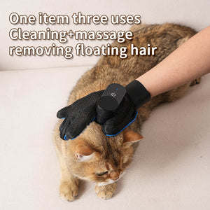 Cat & Dog Grooming Gloves for Shedding - Efficient Deshedding Pet Grooming Free gloves are essential for cats and dogs to take a bath and clean