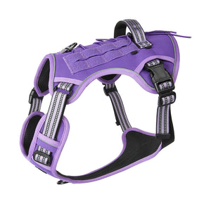 Dog chest back outdoor medium and large dog multifunctional tactical vest explosion-proof big dog leash dog chest back