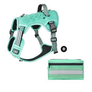Dog chest back outdoor medium and large dog multifunctional tactical vest explosion-proof big dog leash dog chest back