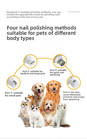 Pet nail grinder pet nail clipper pet nail clipper cat nail clipper cleaning beauty dog cat nail clipper