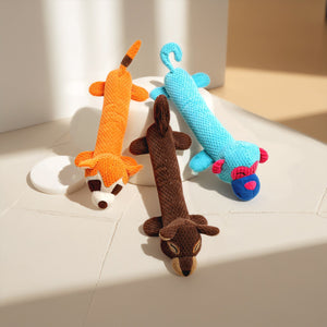 Long plush dog vocal teething pet toys pet supplies cat dog toys dog dog supplies