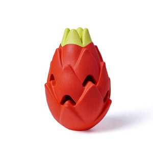 Hidden food teething dragon fruit dog toys interactive self-improvement boredom pet toys bite not broken rubber dog toys