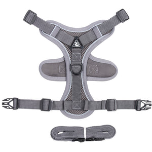New cat traction rope vest-style pet chest strap reflective breathable and anti-breaking small dog walking cat traction rope
