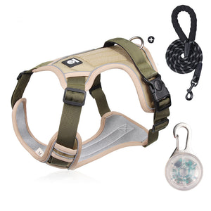 Dog leash explosion-proof large dog chest strap reflective large dog dog leash vest outdoor dog walking leash