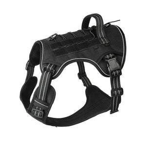 Dog chest back outdoor medium and large dog multifunctional tactical vest explosion-proof big dog leash dog chest back