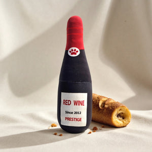 Dog toys simulation wine bottle chewing and chewing self hi dog and cat plush toys teeth grinding teeth sound toys