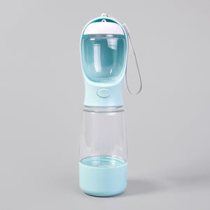 Dog outdoor multi-function three-in-one water cup pet accompanying cup water feeder portable water cup cat and dog drinking water machine