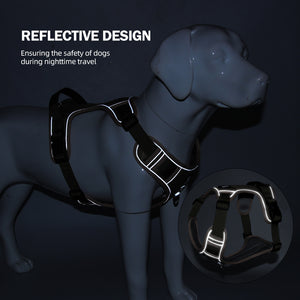 Dog leash explosion-proof large dog chest strap reflective large dog dog leash vest outdoor dog walking leash