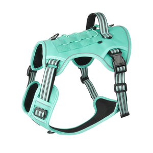 Dog chest back outdoor medium and large dog multifunctional tactical vest explosion-proof big dog leash dog chest back