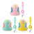 Cute loral Mesh Dog Harness with Matching Leash, Summer Lightweight Pet Vest, 3 Colors Available