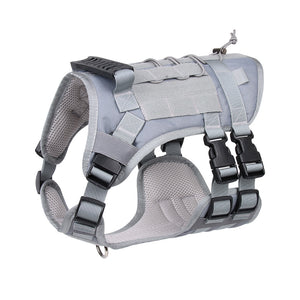 Two-piece set of large dog tactical chest strap outdoor waterproof explosion-proof traction leash chest strap medium and large working dog vest