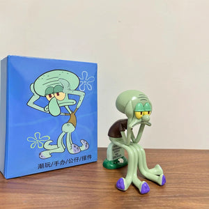Squidward cell phone holder ornament Wacky desktop artifacts healing small things to send funny friends creative gifts