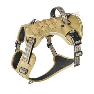 Dog chest back outdoor medium and large dog multifunctional tactical vest explosion-proof big dog leash dog chest back