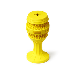 Foot cup medium-sized dog toys interactive training grinding teeth hide food natural rubber bite does not break dog toys