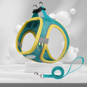 New style cat and dog leash vest dog chest strap breathable mesh leash dog walking leash pet chest strap