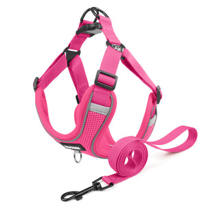 Pet leash dog outdoor chest strap Fight Corgi walks dog leash out to prevent breaking away from reflective dog chest back