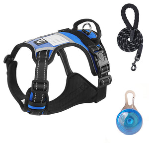 Dog leash explosion-proof large dog chest strap reflective large dog dog leash vest outdoor dog walking leash